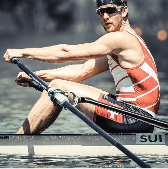 Barnabé Delarze - Swiss Rowing, Vice-champion du monde et champion de Suisse 2018 d'aviron
